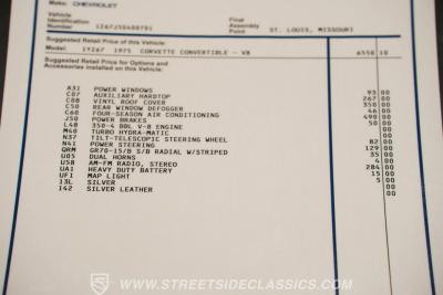 1975 Chevrolet Corvette Convertible