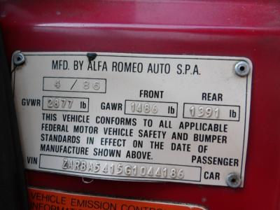 1986 Alfa Romeo Spider Graduate