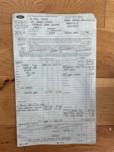 1972 Ford Escort RS1600