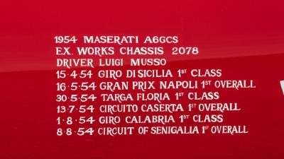 1954 Maserati A6GCS by Fiandri &amp; Malagoli