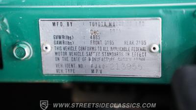 1976 Toyota FJ40 Land Cruiser
