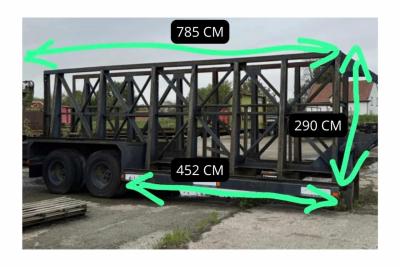 1966 GLAS RAY s semi-trailer blue