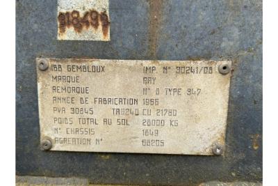 1966 GLAS RAY s semi-trailer blue