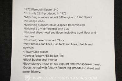 1972 Plymouth Duster 340