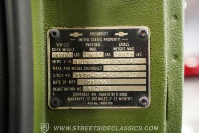 1986 Chevrolet D30 M1008 CUCV 4X4 Diesel