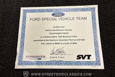1993 Ford Mustang SVT Cobra