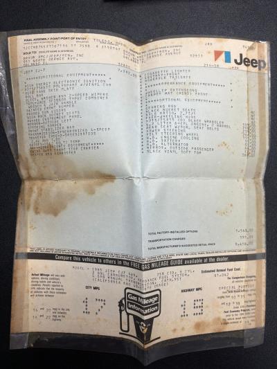 1985 Jeep CJ7 4X4
