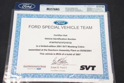 2001 Ford Mustang Cobra SVT Supercharged
