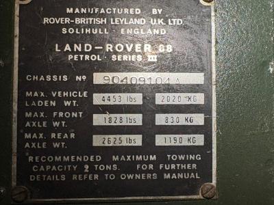 1973 Land Rover Series III Belgian Military Ragtop