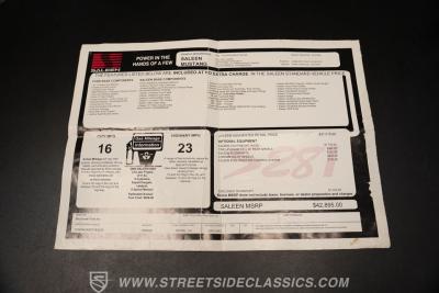 2000 Ford Mustang Saleen S281 SC