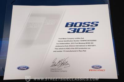 2012 Ford Mustang Boss 302 Laguna Seca Tribute