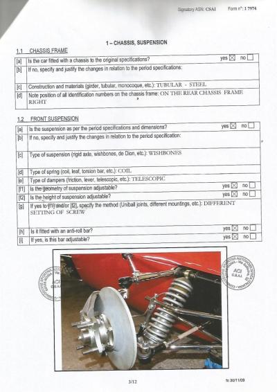 De Sanctis FORMULA 3 telaio 001