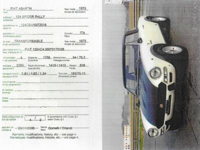 1975 Abarth FIAT   124 SPORT RALLY 1975