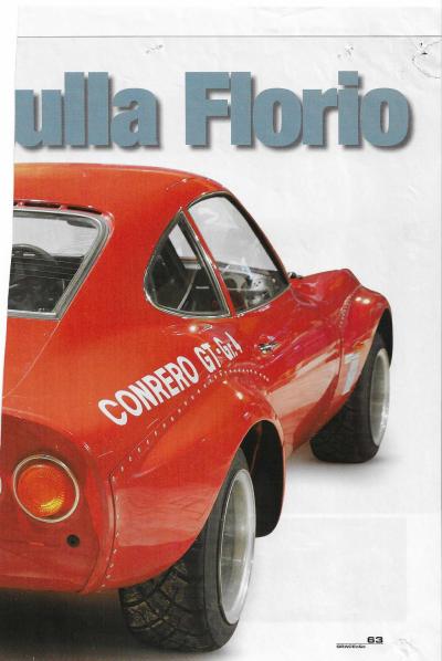 1906 Opel 1900 GT GROUP 4 OFFICIAL TEAM CONRERO 1970 VIN 941906704