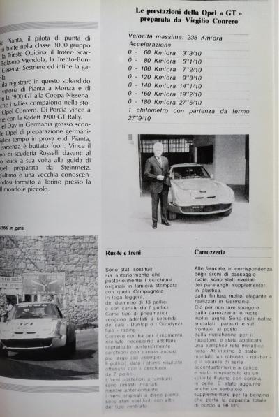 1906 Opel 1900 GT GROUP 4 OFFICIAL TEAM CONRERO 1970 VIN 941906704