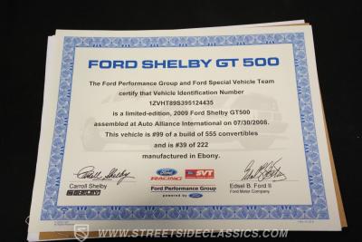 2009 Ford Mustang Shelby GT500 Convertible