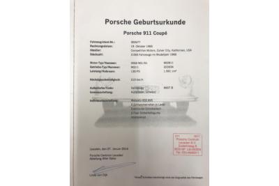 1965 Porsche 911 Urmodell 2.0 SWB &ldquo;Passionate restoration&rdquo;
