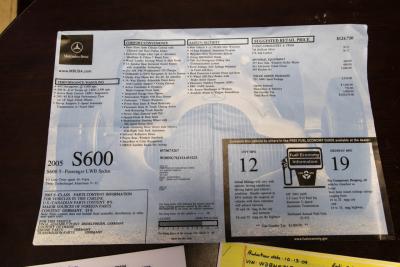 2005 Mercedes - Benz S600