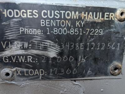 1984 Hodges Custom 2 Car Open Trailer