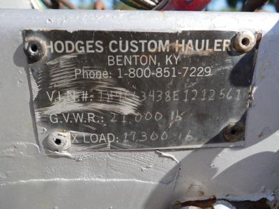 1984 Hodges Custom 2 Car Open Trailer