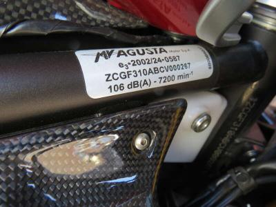 2012 MV Agusta F3 SERIE ORO