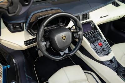 2018 Lamborghini Aventador S Roadster &ldquo;Blu Aegir over Bianco Polar&rdquo;