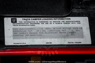 1987 Chevrolet R/V 10 Series