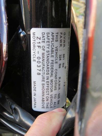 1972 Kawasaki Z1