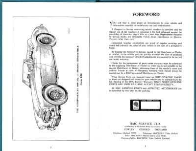 1962 Austin - Healey 3000 MK II