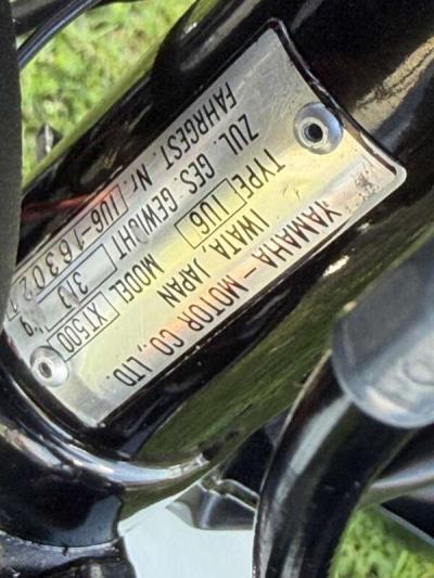 1982 Yamaha XT500