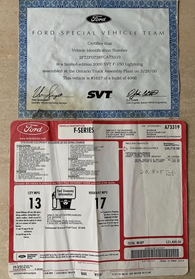 2000 Ford F-150 SVT Lightning
