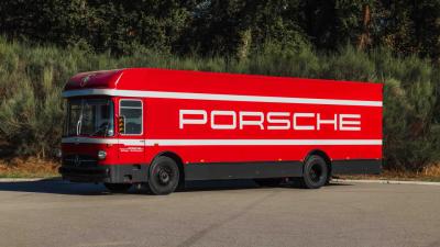 1974 Mercedes - Benz O 317 Porsche Renntransporter Tribute