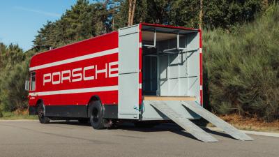 1974 Mercedes - Benz O 317 Porsche Renntransporter Tribute