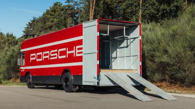 1974 Mercedes - Benz O 317 Porsche Renntransporter Tribute