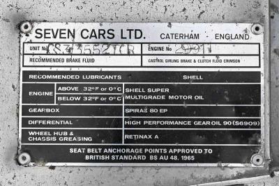 1974 Lotus CATERHAM SEVEN TWIN CAM