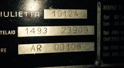 1962 Alfa Romeo Giulietta sprint veloce to restore