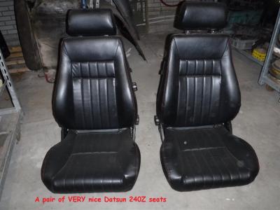 1900 Datsun parts 240Z seats