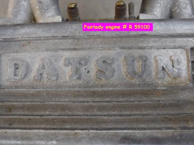 1900 Datsun parts Engine and gearbox
