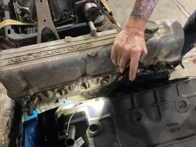 1900 Datsun parts Engine and gearbox