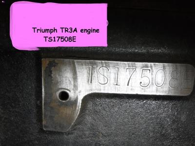 1900 Triumph TR3A engine TS17508E