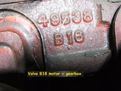 1900 Volvo parts B18 engine plus gearbox