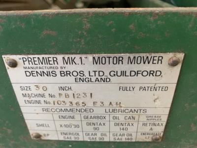 1959 Dennis Commercial Lawnmower 600cc
