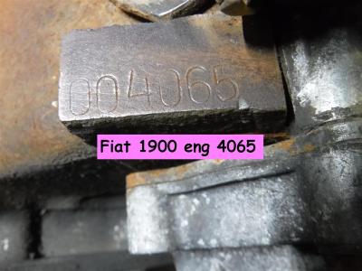 1900 Fiat parts 1900 engine 4065