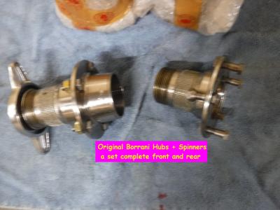 1950 Borrani Spinners / hubs