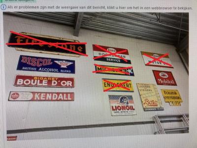 1930 Emaille signs old Emaille signs