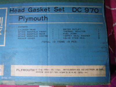 1900 Gasketsets-Pakkingsets several car engine gaskets