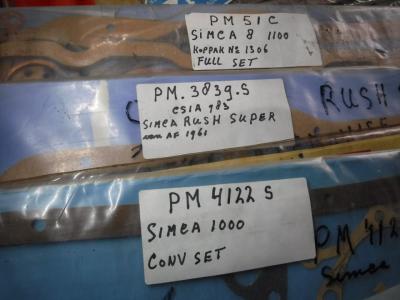 1900 Gasketsets-Pakkingsets several car engine gaskets