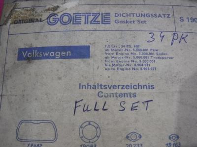 1900 Gasketsets-Pakkingsets several car engine gaskets