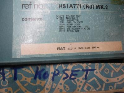 1900 Gasketsets-Pakkingsets several car engine gaskets