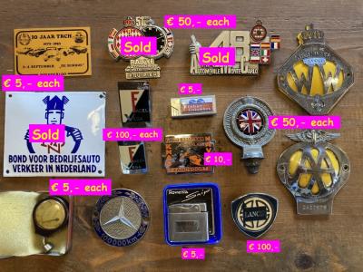 1950 Emblems several emblems